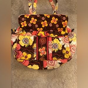 Ver Bradley Duffle style diaper bag with matching changing pad